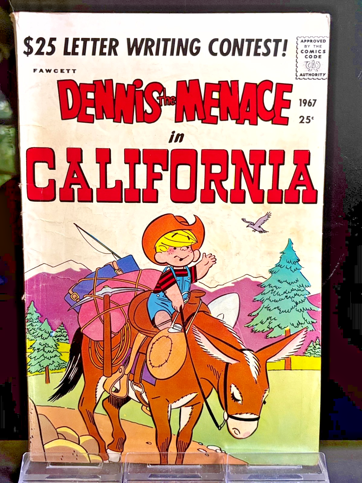 Dennis the Menace Giant Comics Lot #39 46 47 49 50 65 G/VG 1960s Fawcett Key
