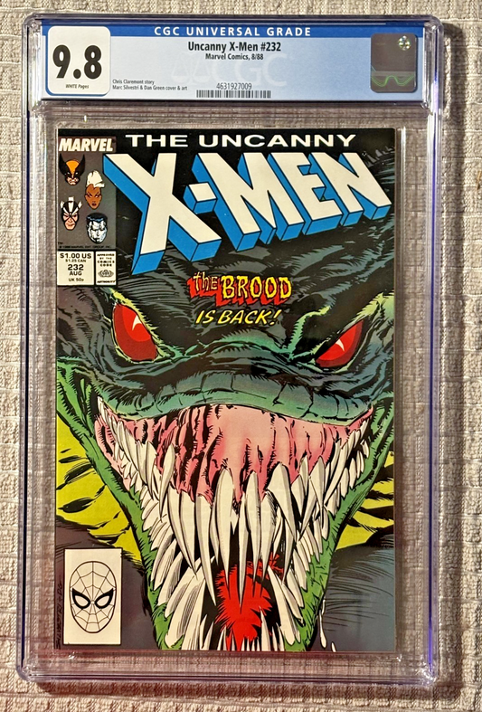 The Uncanny X-Men #232 (1988 Marvel) CGC 9.8 | 1st Brood on Earth