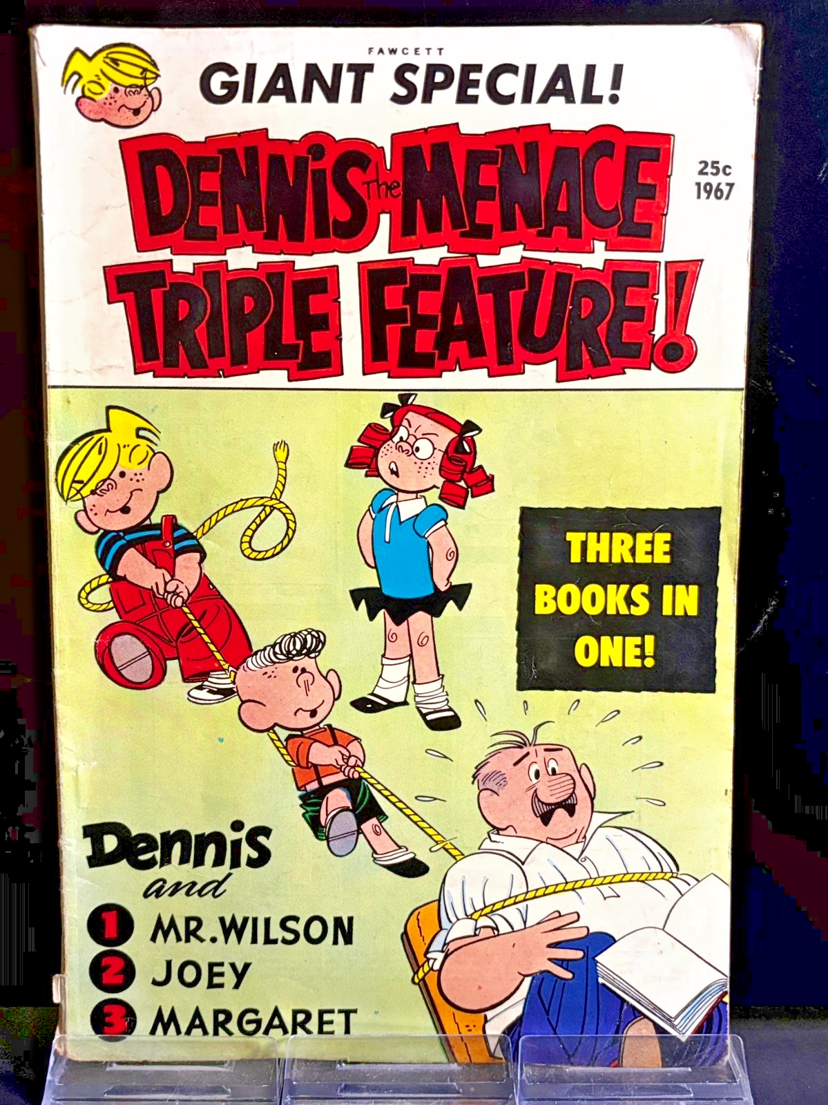 Dennis the Menace Giant Comics Lot #39 46 47 49 50 65 G/VG 1960s Fawcett Key