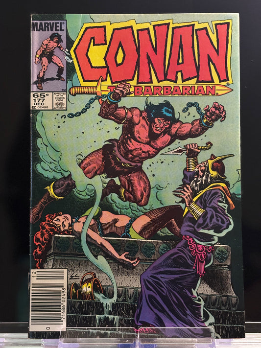 Conan the Barbarian #177 (1986 Marvel Comics) – VF/NM – “Well of Souls!” – Supernatural Sword & Sorcery Horror