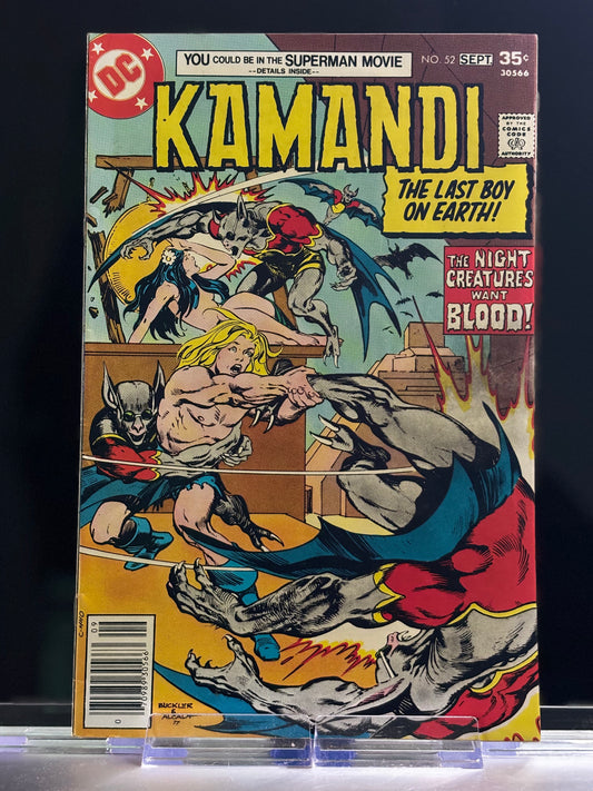 Kamandi, The Last Boy on Earth #52 (1977 DC Comics) – “Sing a Song of Survival” – VF/NM Bronze Age Apocalypse Tale
