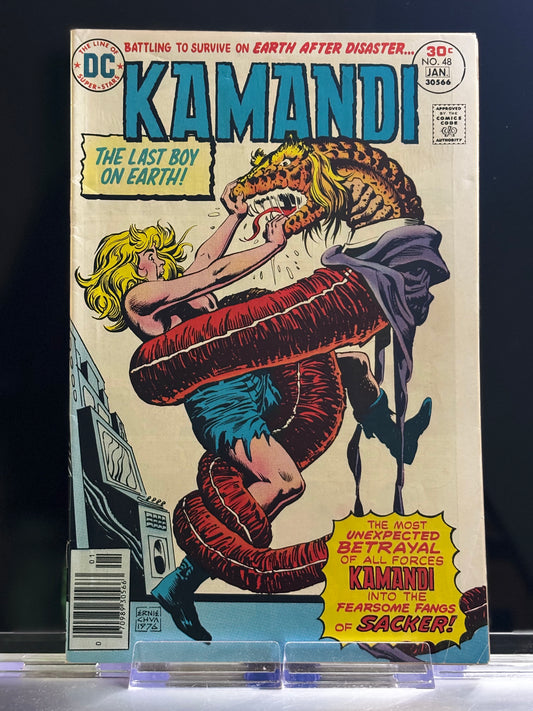 Kamandi, The Last Boy on Earth #48 (1977 DC Comics) – “The Betrayal” – VF/NM Bronze Age Finale Arc