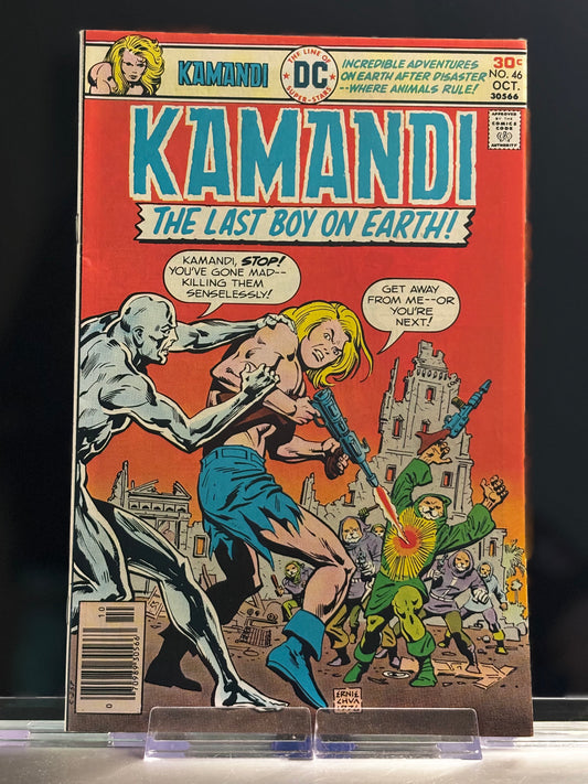 Kamandi, The Last Boy on Earth #46 (1976 DC Comics) – “The Wrath and the Fury” – VF/NM Bronze Age Apocalypse