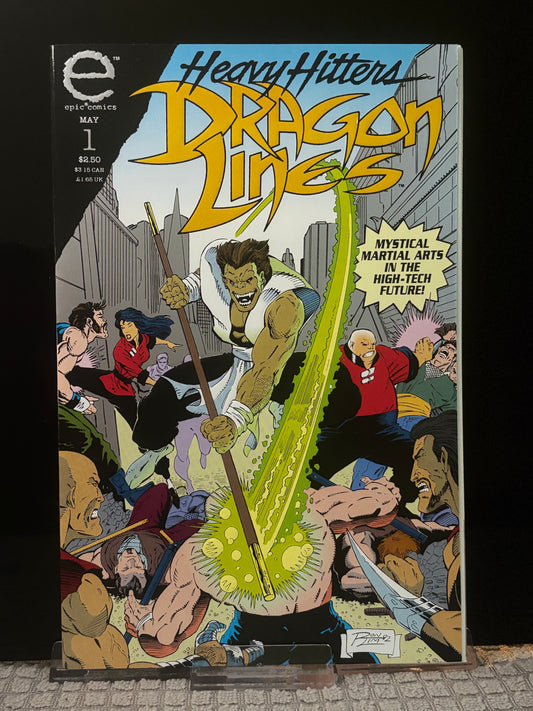 Dragon Lines #1 & 3 (1993 Caliber Press) VF/NM – Martial Arts Action Fantasy Indie Comic Set