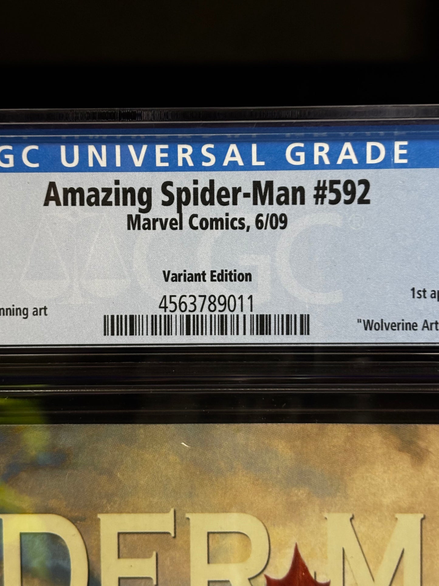 The Amazing Spider-Man #592 Wolverine Variant (2009 Marvel) CGC 9.8 | Mark Waid Story | NM/M